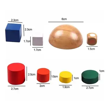 1 Komplektas Medinis Geometrinis Blokai Balansas Žaislas Vaikams, Žaislai Švietimo Pradžioje Žaidimas Mokymosi Balanso Vaikams Montessori Mokym N8K1