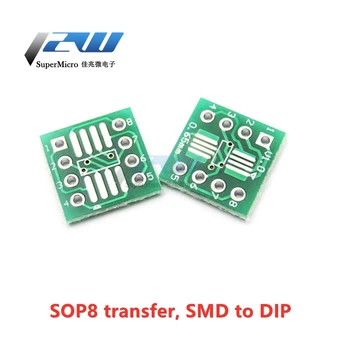 10 SOP8 į DIP8/Sop8 SMD PANIRTI adapteris valdybos narys/SOIC8 į DIP8 so8/tssop8/soic8/sop8/dip8 į dip8 moterų IC adapteriai be smeigtukai