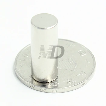 10vnt Neodimio N35 Dia 8mm X 20mm Stiprūs Magnetai Maža Disko NdFeB Retųjų Žemių Amatų Modeliai Šaldytuvas Klijuoti magnetas 8x20mm