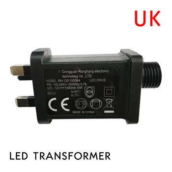 12V 1A Klasė 2 Maitinimo aukštos kokybės LED Transformatorius Pakeisti Styginių Šviesos Pripučiami Prietaisas Namų Tobulinimo Priemonės