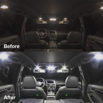2006-2011 m. laikotarpiu BMW 3 serija E90 E91 E92 9pcs LED Vidaus apšvietimo Komplektas + Priekiniai priešrūkiniai lempa + Galiniai žibintai žemėlapis + Kosmetinis veidrodėlis lemputė