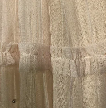 2018 naują pavasario mados moterų sijonai vadovas nagų granulių mezgimas nėriniai šydas, sijonai ilgai kartaus fleabane sijonas mergaitei