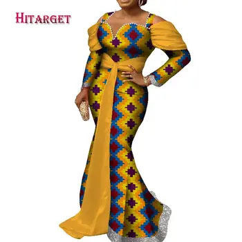 2021 Afrikos moterų suknelė Lady suknelė Šalis suknelė Ankara Bazan suknelės Tradicinių drabužių Kelis spalvų pasirinkimas wy8685