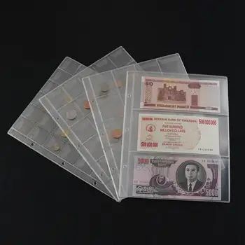 252*200 mm PVC Plastiko Lakštų Monetos Turėtojas Albumą Saugojimo krepšys štampai, skirti 