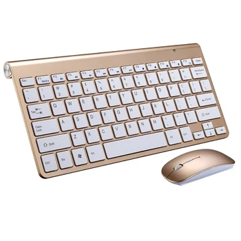 2vnt Profesinės USB Wireless Keyboard 2.4 G MINI Struktūra Kompaktiška Klaviatūra su Optinės Pelės Rinkinys, Skirtas Nešiojamas KOMPIUTERIS 