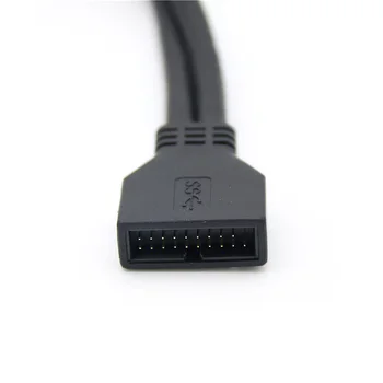 30CM USB prailginimo Kabelis USB3.0 20Pin moterį, USB 3.0-20 Pin Male ilgiklis Motininės Plokštės Kabelis Extender