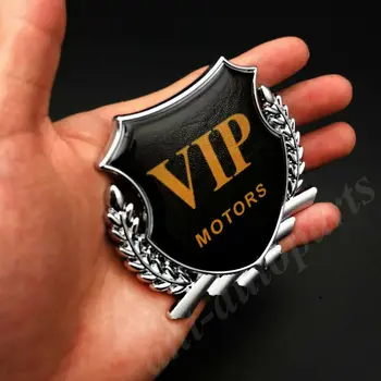 3D Metalo VIP VARIKLIAI Prabanga JDM JP Automobilio bagažo skyriaus Langą Emblema Ikonas, lipdukas, Decal
