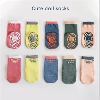 3Pair 0-5 Y 2021 m. pavasarį naujas kūdikių kojinės, neslidžia dozavimo vaikams, vaikiška kojinės mielas animacinių filmų anksti klasėje grindų kojinės