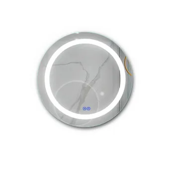 60cm skersmens Smart touch ekranas LED vonios veidrodis, anti-rūko viešbutį namo vonios kambarys trijų spalvų reguliuojamas vonios veidrodis