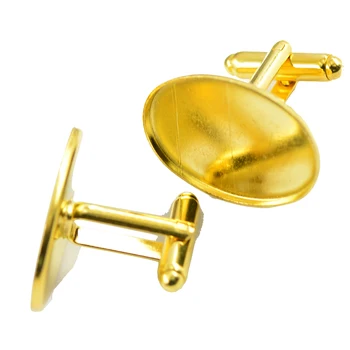 6pcs Antiqued aukso coloren Ovalo Rankogalių segtukai Parametrai Tuščią Bazės Papuošalai Išvados