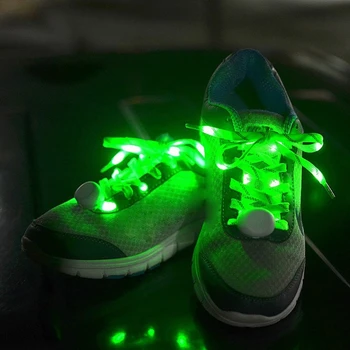 7 Spalvų LED Šviesos Iki Batraiščiai su 3 Rūšių Nailono Led Blykste Šalis Šokiai, Bėgimas Naktį Bėgioti-Žygiai Čiuožimo batų raišteliai