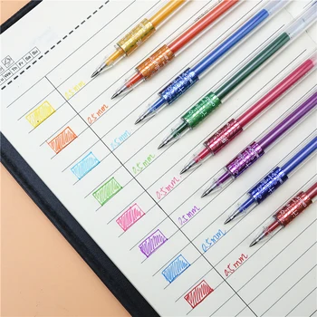 8 spalva/set Didelės talpos gelio rašiklis Studentų pažymi, spalvos žymeklis parkeris piešimo pen 0,5 mm, patvarūs ir ilgai laiko rašyti