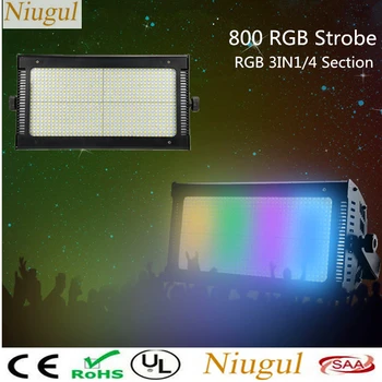 800 RGB 3IN1 LED Strobe Šviesos DJ Disco Baras 400W LED Blykste Scenos Apšvietimas/4 Atskirai Reguliuojami Moduels Poveikio Žibintai