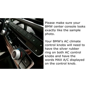 AC, Klimato Kontrolė ir Radijas Volume Žiedas Apima BMW 1 2 3 3GT 4 Serija (F20 F22 F30 F31 F32 F33 F80 F82 F87) 3Pcs Raudona