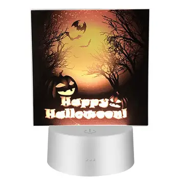 Akrilo Ragana Lempa LED Nakties Šviesos Helovinas Moliūgų Dekoro Naktį Šviesos Naktį Šviesa, Romantiška Dovana Dekoratyvinis