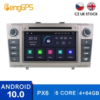 Android 10.0 CD DVD Grotuvas Toyota Avensis 2009-m. GPS Navigacijos, Multimedijos Headunit Touchscreen Su Carplay DSP 4+64G