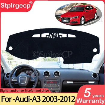 Audi A3 8P 2003 m. - 2012 m neslystantis prietaisų Skydelio Kilimėlis Padengti Trinkelėmis skėtį nuo saulės Dashmat Apsaugoti Automobilių Kilimų Reikmenys S-line 2004 2006 2011