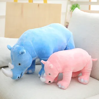 Aukštos Kokybės Naujas Mielas pliušinis žaislas raganosio gyvūnų lėlės vaikų miego komfortą žaislas gimtadienio dovana