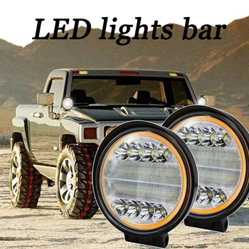 Automobilio Led 12v 72w Šviesos juosta LED Darbo žibintas žibintai žibintai vietoje, priešrūkinis žibintas Offroad žibintai vandeniui Automobilių reikmenys