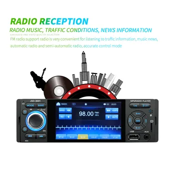 Automobilio Radijas 4.1 colių Jutiklinis Ekranas, Audio Veidrodis Nuorodą Stereo Bluetooth Galinio vaizdo Kamera Aukštos kokybės MP5 Grotuvas Automobilių Reikmenys