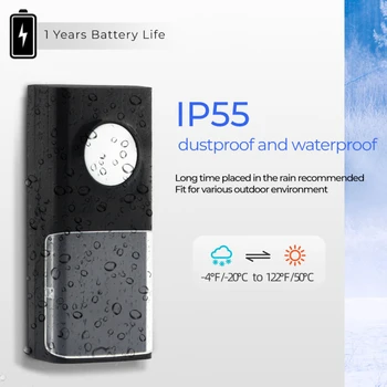 Belaidžio Smart Doorbell DC 5V USB Powered IP55 Vandeniui Durų Bell Žiedas Varpelių Skambinkite 433MHZ LED Nakties Šviesos Namuose Plug-Nemokamai