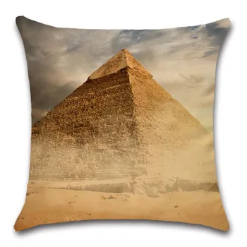 Cheopso Piramidė Poliesteris Šilko Pagalvėlė Padengti dekoratyvinių Namų sofos, kėdės, automobilių sėdynės draugas, vaikų miegamasis dovana užvalkalas