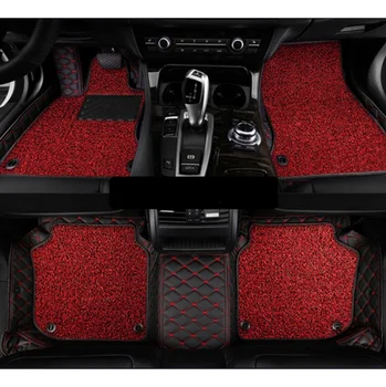 Custom specialių automobilių grindų kilimėliai Ford Ekspedicija 7 8 sėdimos vietos 2016-2010 patvarus, atsparus vandeniui dukart sluoksnių automobilių kilimai