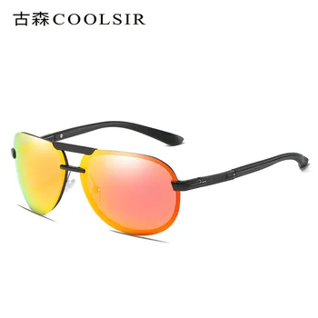 Derliaus aliuminio magnio akiniai be rėmelių poliarizuota sunglasses6515E