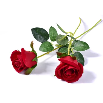 Dirbtinis Raudona Rožė Gėlių Vestuvių Nuotakos Puokštė Valentino Dienos ar gimtadienio Pasiūlyti Šalies triukui Rekvizitai Namų Puošybai p3