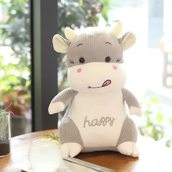 Dryžuotas Karvė Lėlės Kūrybos Pliušinis Žaislas Karvė Lėlės Valentino Dienos Dovanų Odos draugiškas Minkšta ir Patogi Pagalvė Vaiko Gimtadienio Dovana