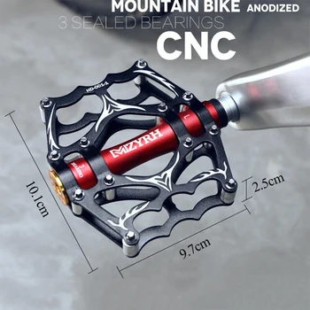 Dviračio pedalas kalnų dviratis 3 uždaromos guolių dviračio pedalas neslidus ultra light mountain bike pedalo dviračio pedalo aksesuarai