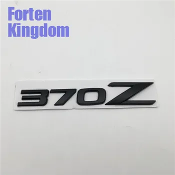 Forten Karalystė 1 vnt Žodis 370Z Automobilių Matt Black Metalo Galiniai Kamieno Emblema 3D Laišką Lipdukas Uodega Ženklelis