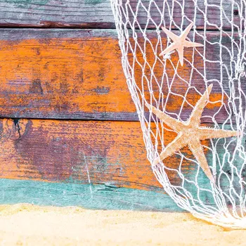 Funnytree Laivybos, jūrų žvaigždė fone medinių lentų smėlio paplūdimio fone balta žvejybos grynosios fotografijos foną, photocall