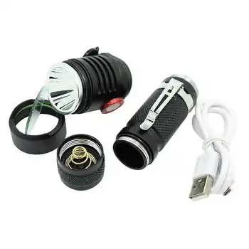 Galingas LED Žibintuvėlis USB Įkrovimo XML L2 Įkrovimo Lemputė 1 Režimas 18650 LED Žibintuvėlis su USB Įkroviklio Medžioklės Dviratį Dviračiu