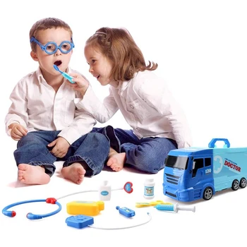 Gelbėjimo priemonės Modeliavimas Greitosios pagalbos Sunkvežimis Švietimo Sunkvežimių Vaikams Žaislų Rinkinys Vaidmuo Žaisti Dovana Berniukams, Mergaitėms, Vaikams