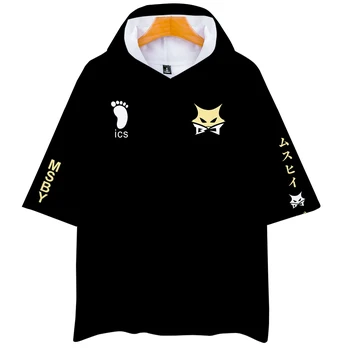 Haikyuu! 3D Gobtuvu marškinėliai Sportiniai marškinėliai vyriški moteriški Anime Harajuku Drabužių 3D Vasaros Patogus Cool Trumpas rankovėmis marškinėliai