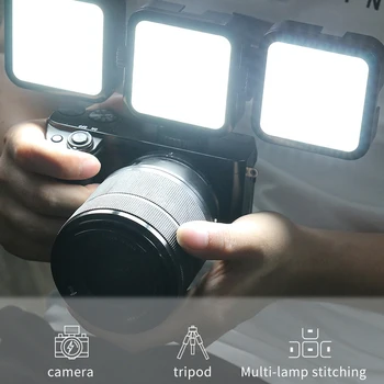 Jumpflash 6500K LED Vaizdo Šviesos, su Šaltu Batų Mobiliojo Telefono Kamera Universalus Įkrovimo Mini Užpildykite Šviesa