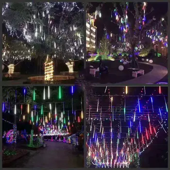 Kalėdų led šviesos šou namų dekoro Atostogų žiburiai lauko