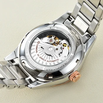 Karnavalas Laikrodžiai Vyrams, Mechaninė Automatinė Prabangos Prekės ženklo Žiūrėti Vyrų Šviesos Safyras reloj hombre Vandeniui Mens Watch C8692-2