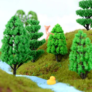 Karšto Mini Dirbtinių Augalų Medžio Modelį, Terariumai Kraštovaizdžio Smėlio Lentelė Bonsai Dekoro namuose Kabo netikrą Medį miniatiūriniai