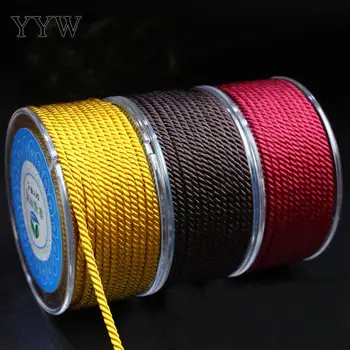Kinijos Mazgas Folk-Custom Macrame Cord Rattail Pintas Siuvimo String Gija 