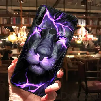 Liūtas gyvūnų Telefoną Atveju Huawei Y5 II Y6 II Y5 Y6 Y7Prime Y9 2018 2019 M. Už garbę 8 8X 9 9lite