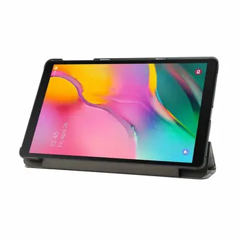 Mados PU Leahter Tablet Case for Samsung Galaxy Tab SM-T510 SM-T515 10.1 2019 Marmuro Grūdelių Rubisafe Apversti Stovėti Padengti Funda+rašiklis