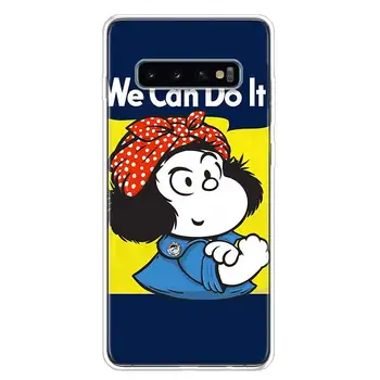 Mafalda Animacinių Filmų Padengti Telefono Dėklas Samsung Galaxy S10 S20 Ultra 10 Pastaba 9 8 S8 S9 Plus Pro Lite S7 S6 J4 J6 J8 + Coque