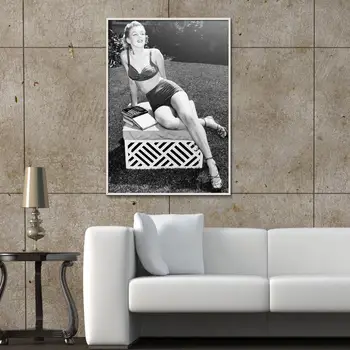 Marilyn Monroe Kino Žvaigždės Amerikos Stiliaus plakatą Purškimo Vandeniui Frameless Aliejaus Tapybai, Drobė spausdinti Neįrėminti kambarį