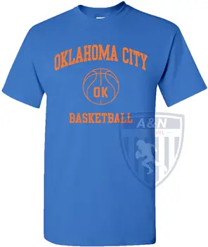Mens Running T Shirts Oklahoma City Krepšinio Grafinis sporto SALĖ t shirt O Kaklo JAV Marškinėliai Fitneso Šukuotinės Medvilnės Skaitmeninis Spausdinimas Tee