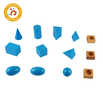 Montessori Medžiaga Medinių Žaislų Mažų Geometrinių Kietasis Stovi Namuose Mini Praktinių Vaikas Žaislas