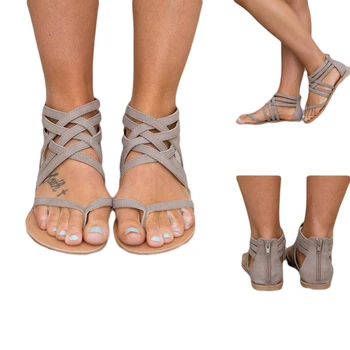 Moterų Batai, Sandalai Komfortą Vasaros Sandalai Fifo Mados Aukštos Kokybės Kryžiaus Dirželis Butas Gladiatorių Sandalai Sandalias Mujer