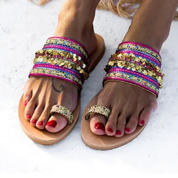 Moterų Metalo Lakštų, Sandalai, Šlepetės graikų Stiliaus Flip Flop Sandalai, Šlepetės Namų Šlepetės Šlepetės Šlepetės zapatos de mujer #S