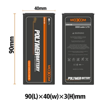 MOXOM Telefono Baterija EB-BG920ABE Samsung Galaxy S6 G920 G920F G920i G9200 G9208 2800mAh Pakeitimo Telefoną-Baterijos